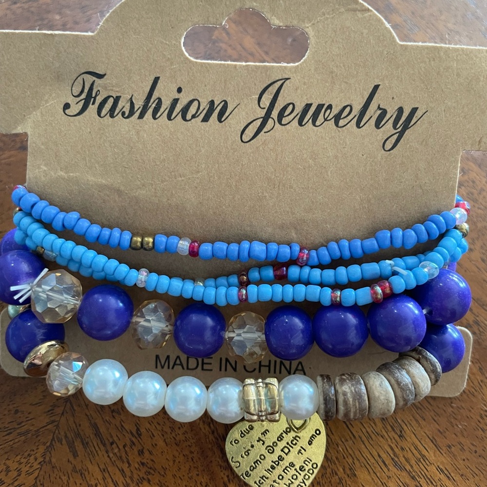 Stackable bracelets. Fun colors.